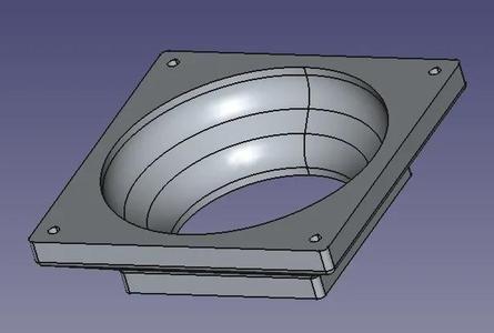 Fan Adapter 120 mm to 80 mm