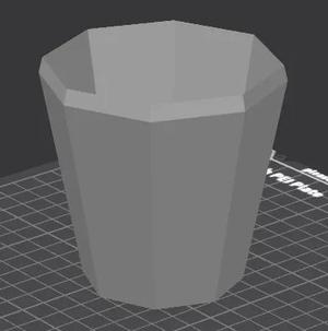 hex planter with draining holes   