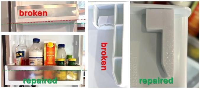 Reparatursets für Türeinsatz  Siemens Bosch Kühlschrank, Repair kits for door insert Siemens Bosch refrigerator