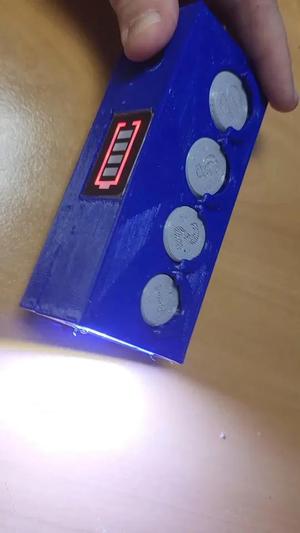 Coin holder & COB flashlight 2-in-1 — for Ukrainian Hryvnia coins (can be modified for any coins by model parameters)