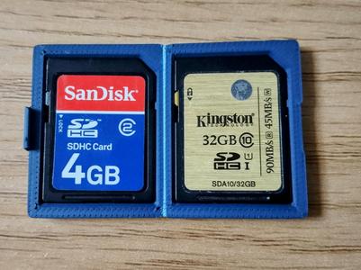 compact duo SD card holder