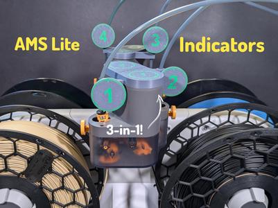 Bambu Lab AMS Lite Slot Numbers and PTFE Saver