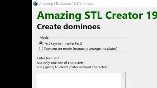 App to create domino keychain