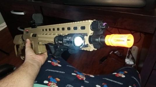 Airsoft Flash Light Mount Picanny Rail
