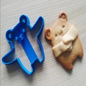 Cute hugging bear cookie cutter