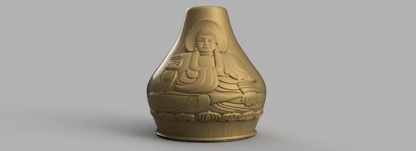 Vase buddha
