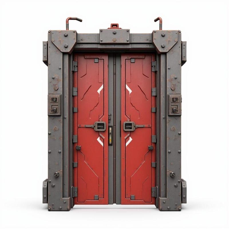 futuristic sci-fi door