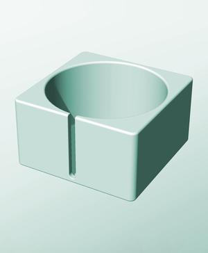 CS162-100-S Stackable slotted bin box module for creative decor