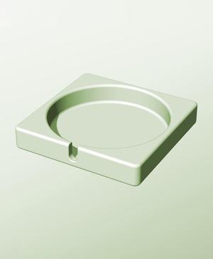 CS128-25-S Modular stacking slotted container for home decor