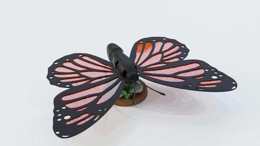 Mechanical Articulated Monarch Butterfly
