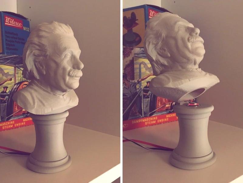 Einstein Bust With Secret Switch