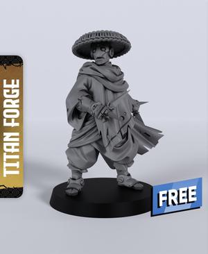Free Warforged Monk B – With Free Dragon  – 5e DnD Inspired for RPG and Wargamers
