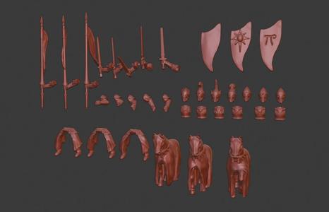 Elf Knights / Cavalry Miniatures