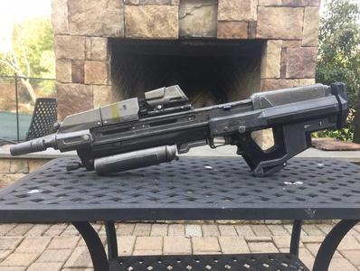 Halo Reach Assault Rifle MA37 (With decals, stand, and instructions!)