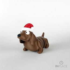 Cute Christmas Dachshund Articulated