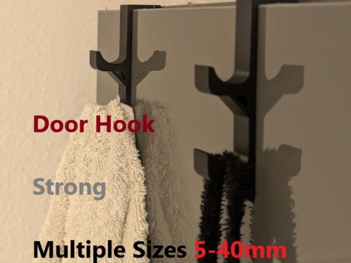 Door Hook, Strong Design, Multiple Sizes “5-40mm”