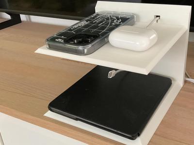 Bedside table shelf
