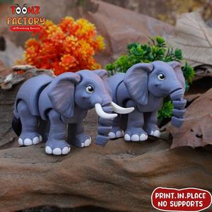 PRINT IN PLACE CUTE FLEXI ELEPHANT