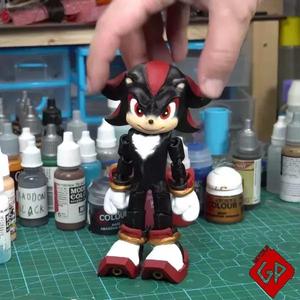 Flexi Shadow the Hedgehog – Print in place – No Supports