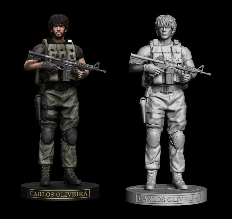 Carlos Oliveira Resident Evil 3 Statue
