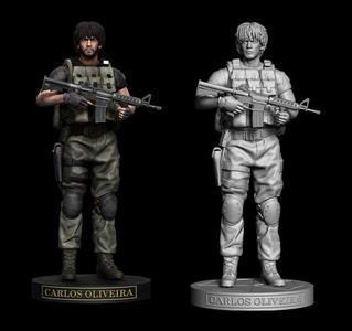 Carlos Oliveira Resident Evil 3 Statue