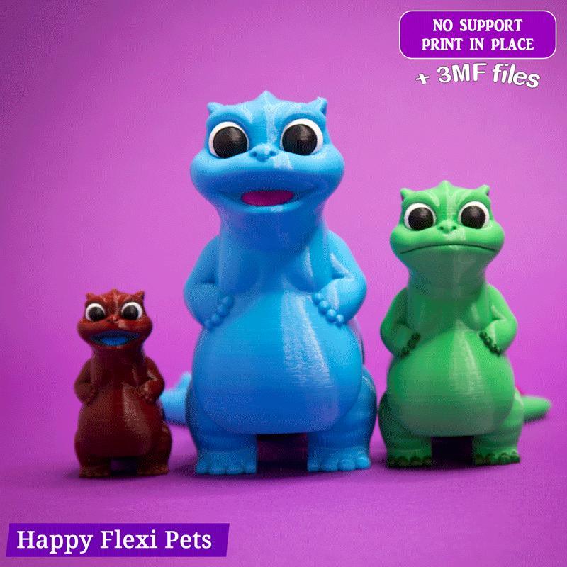 Baby Godzilla the flexi toy by Happy Flexi pets