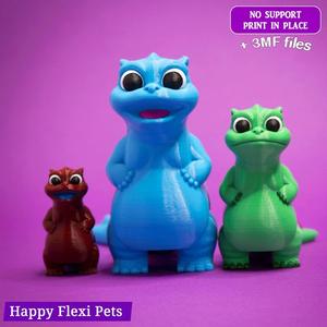 Baby Godzilla the flexi toy by Happy Flexi pets