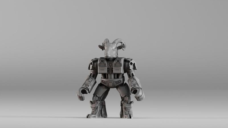 001583 Robotic Goat