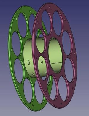 Simple filament Spool holder --> glue it UPDATED   