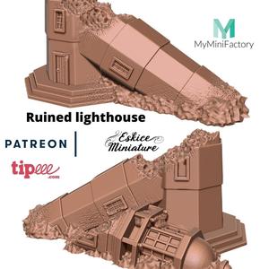Phare en ruine – 28mm for wargame