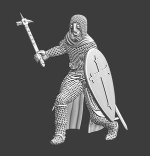 Lazarus knight – medieval leper with warhammer