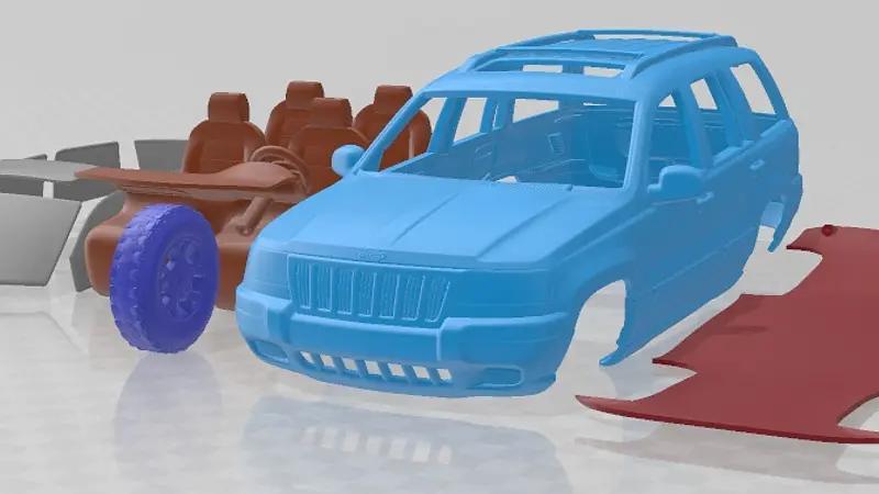 Jeep Grand Cherokee WJ 1998 Printable Car