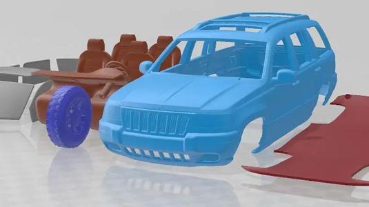 Jeep Grand Cherokee WJ 1998 Printable Car