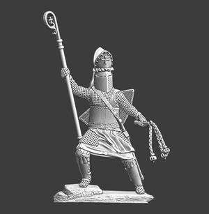 Medieval fighting bishop