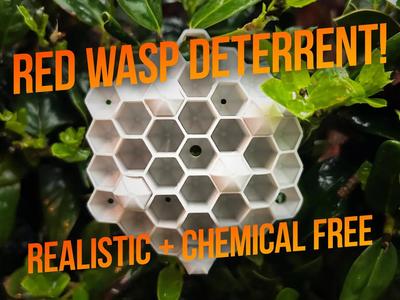 Realistic RED WASP Deterrent   