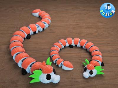 Articulated Sushi Dragon : Print in Place Cute Toy