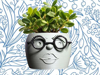 Lady Glasses Pot