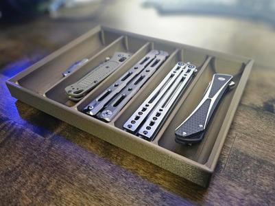 Stackable EDC Knife Tray