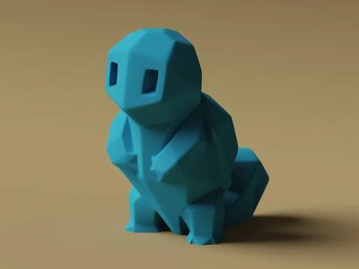 Low-poly Squirtle (Remastered)