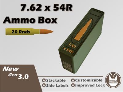 Ammo Storage Box 7.62x54R 20 Rounds