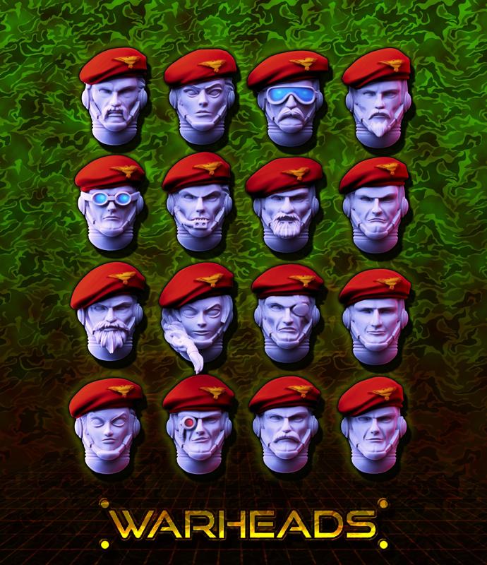 Red Berets Commandos! Only the best! Veterans! 28mm (16 heads)
