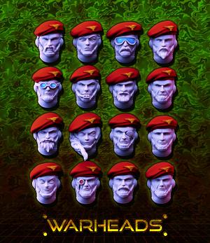 Red Berets Commandos! Only the best! Veterans! 28mm (16 heads)