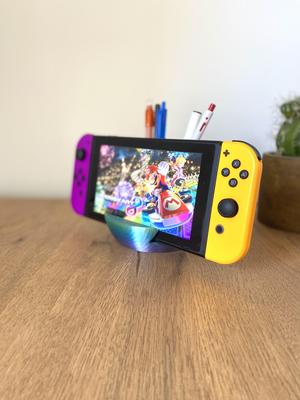 Bowling ball phone / switch / pencils / tablet holder