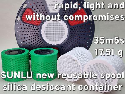 SUNLU reusable spool plaid desiccant container V1