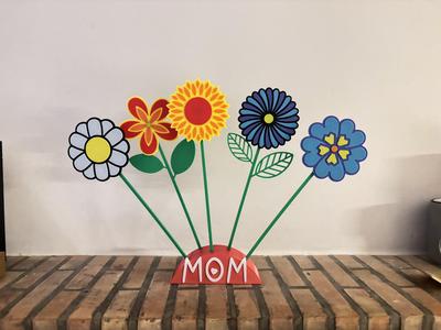 Magnetic memo flowers