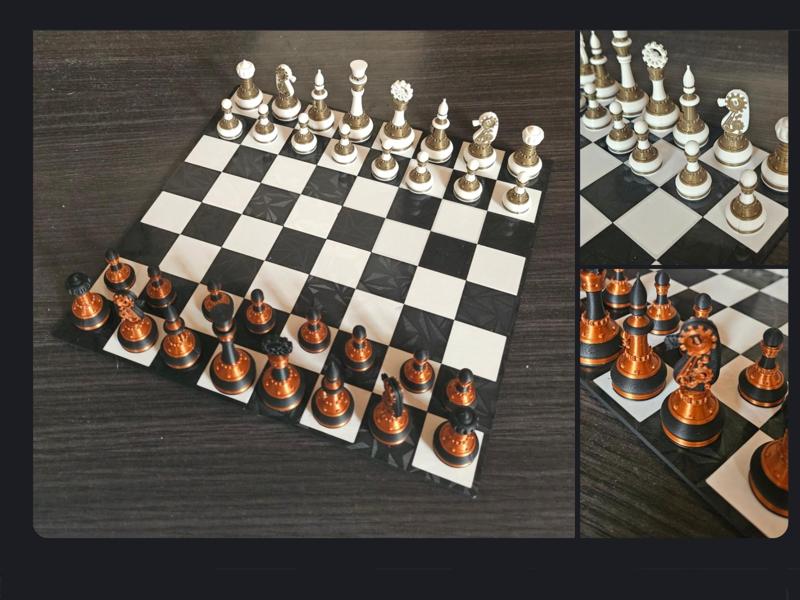 steampunk chess set