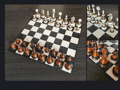 steampunk chess set