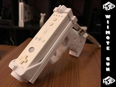 WiiMote Gun with integrated rear sights