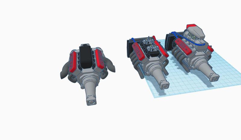 V8 engine