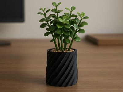 Sleek vase compatible with most small flowers